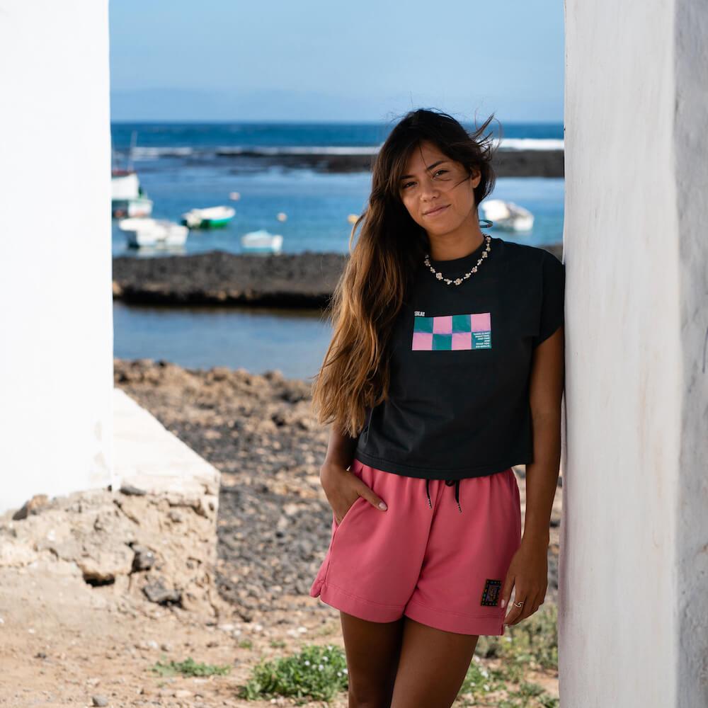Seay / Crop T-Shirt Nera Kanoa Vendita Economica