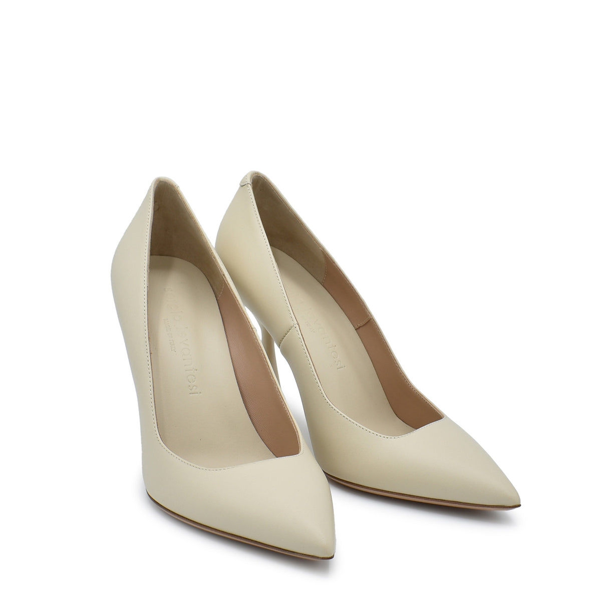 Sergio Levantesi Kira. Cachemire dune calf leather pumps Promozione