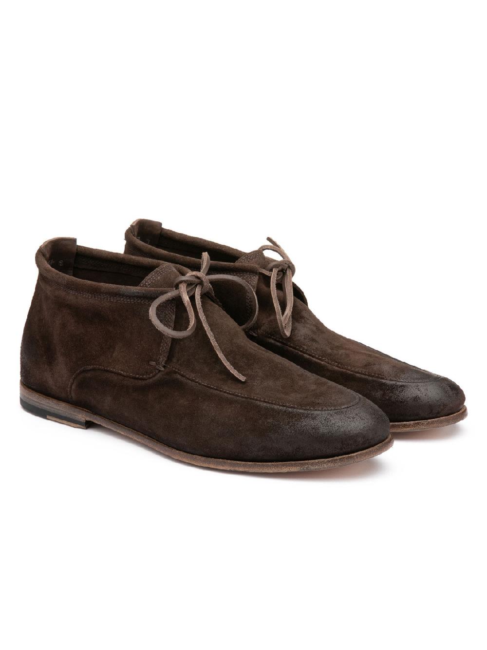 Silvano Sassetti Stivaletti Chukka in suede marrone scuro Presa