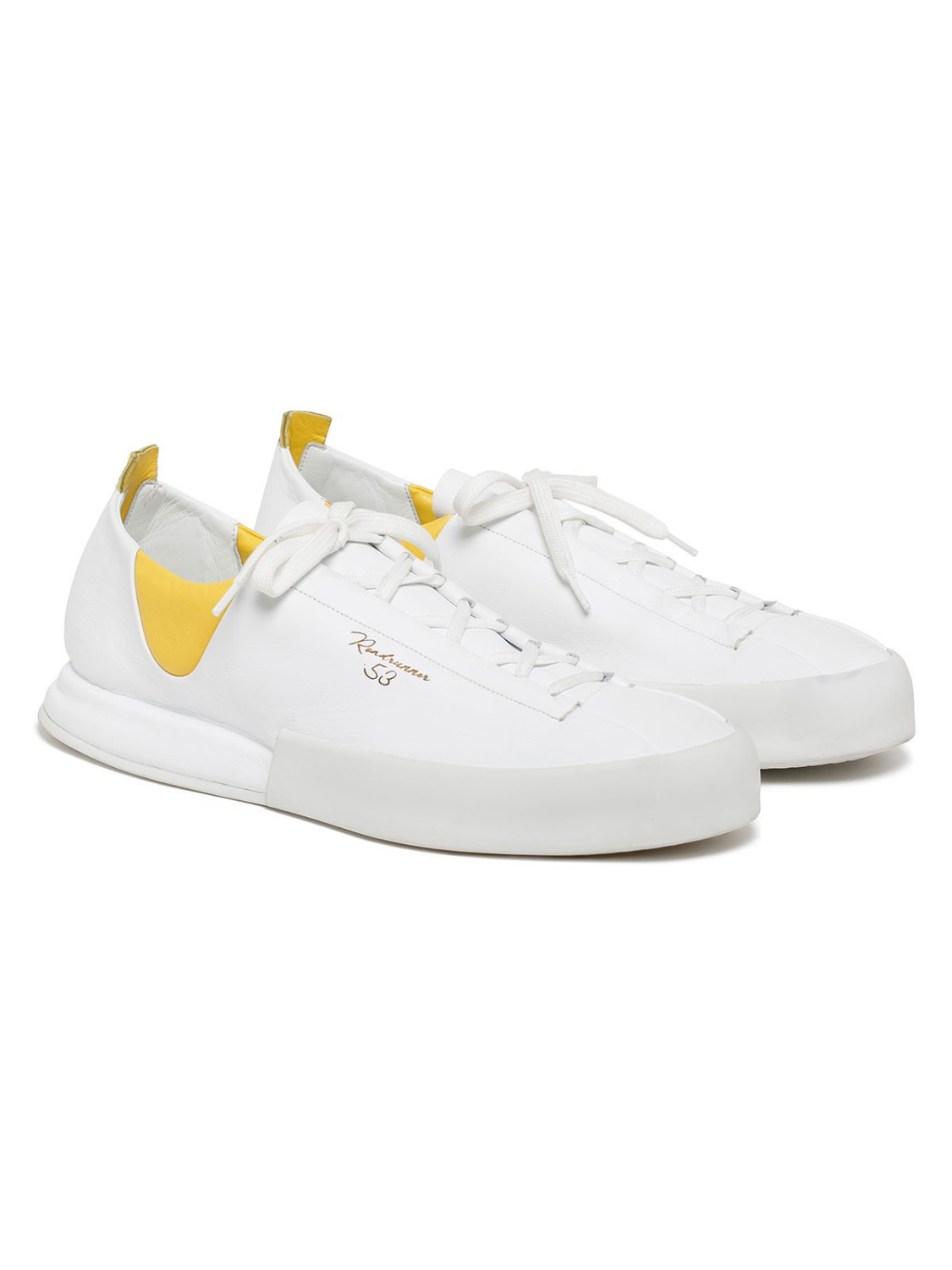 Silvano Sassetti Sneakers Epis bianco e giallo Offerta