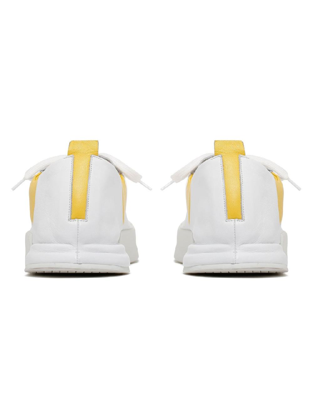 Silvano Sassetti Sneakers Epis bianco e giallo Offerta