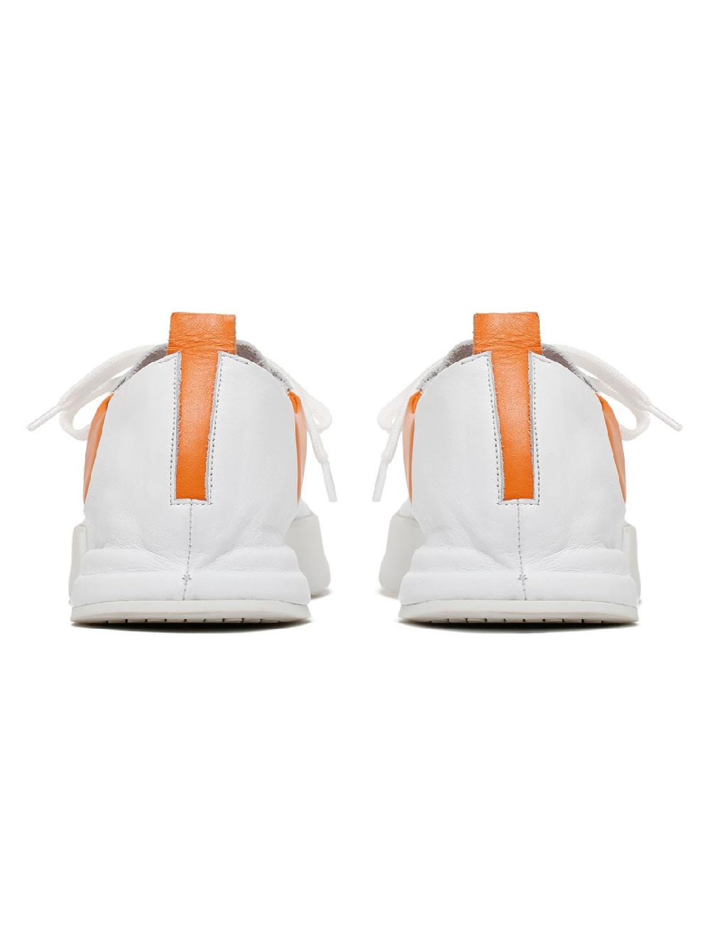 Silvano Sassetti Sneakers Incerti bianco e arancione Economico
