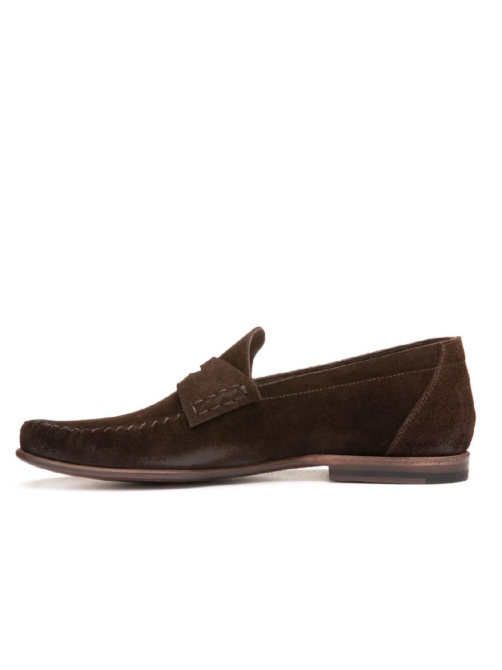 Silvano Sassetti Mocassini Penny in pelle marrone scuro Online
