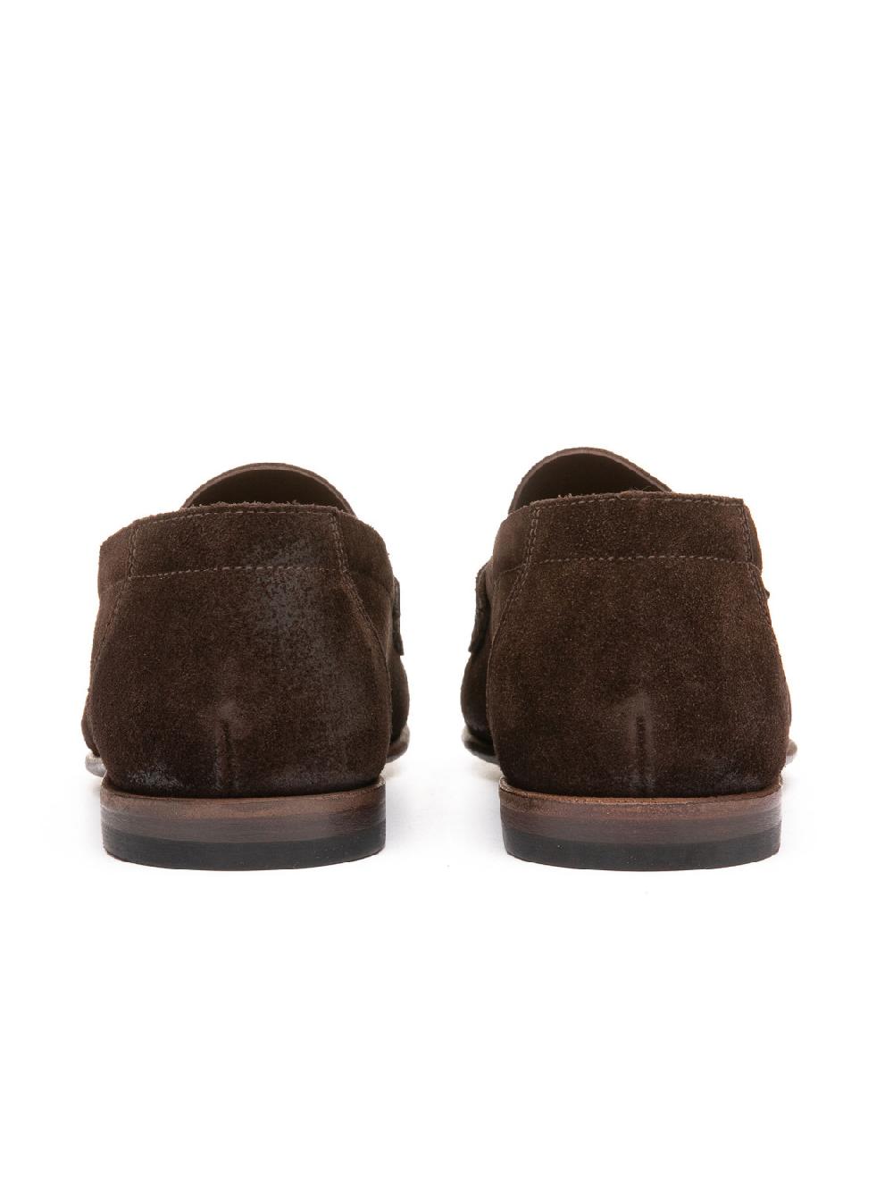 Silvano Sassetti Mocassini Penny in pelle marrone scuro Online