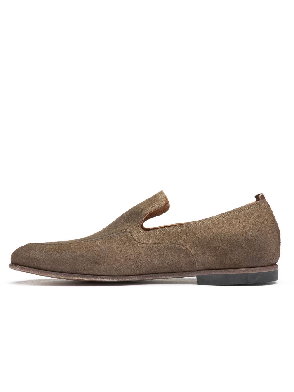 Silvano Sassetti Mocassini in suede color taupe Outlet