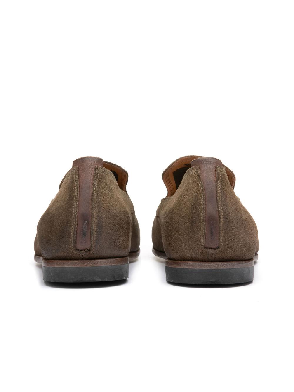 Silvano Sassetti Mocassini in suede color taupe Outlet