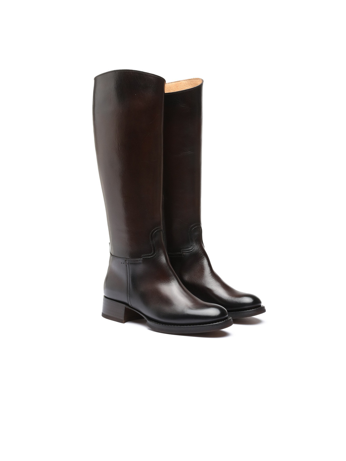 Silvano Sassetti Stivali Firenze in pelle marrone Vendite Flash