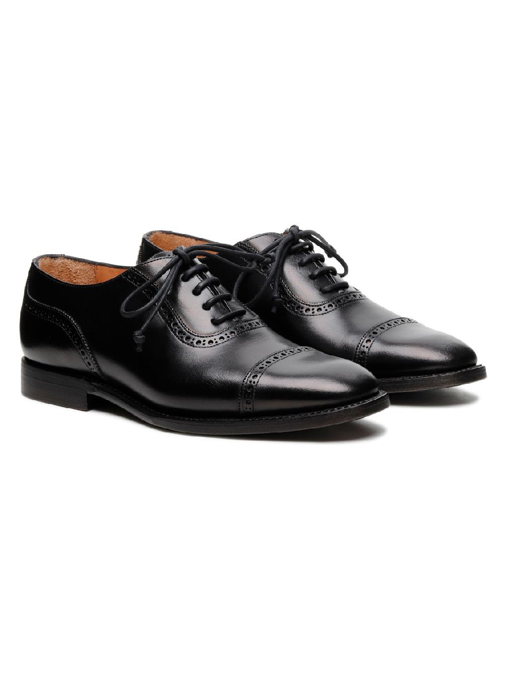 Silvano Sassetti Scarpe stringate Lione in pelle nera In Linea