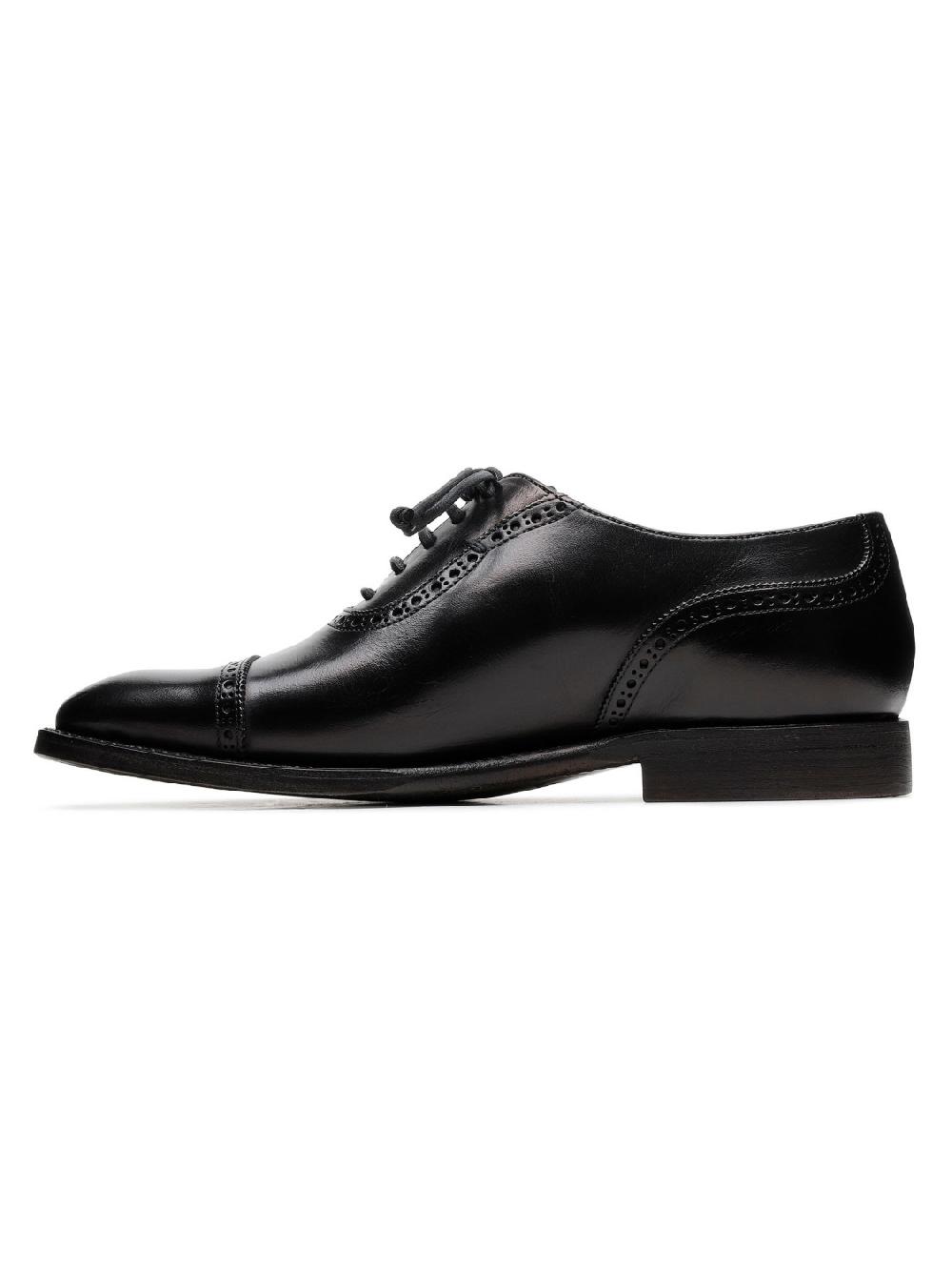 Silvano Sassetti Scarpe stringate Lione in pelle nera In Linea