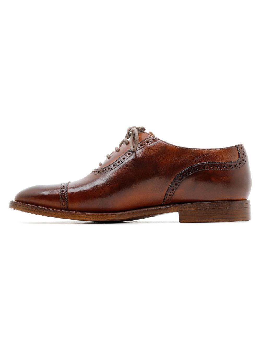 Silvano Sassetti Scarpe stringate Lione in pelle marrone Nuovo