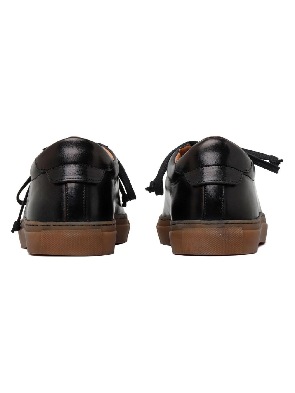 Silvano Sassetti Sneaker Romilly in pelle nera Qualità