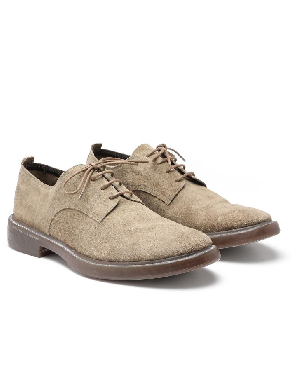 Silvano Sassetti Scarpe allacciate in suede color tortora Qualità Garantita