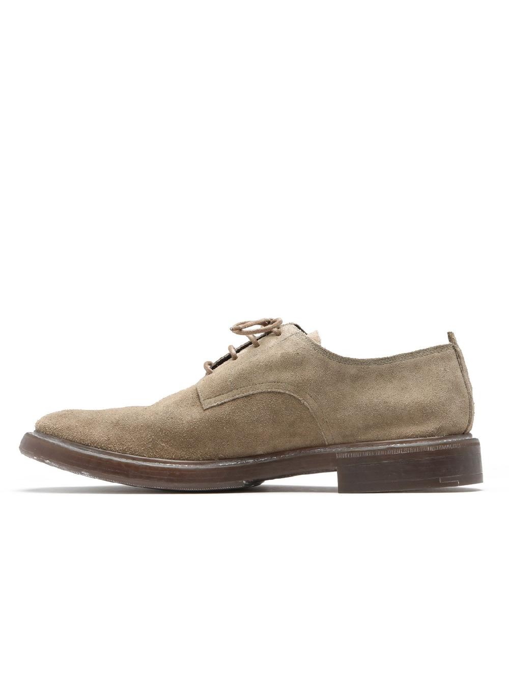 Silvano Sassetti Scarpe allacciate in suede color tortora Qualità Garantita