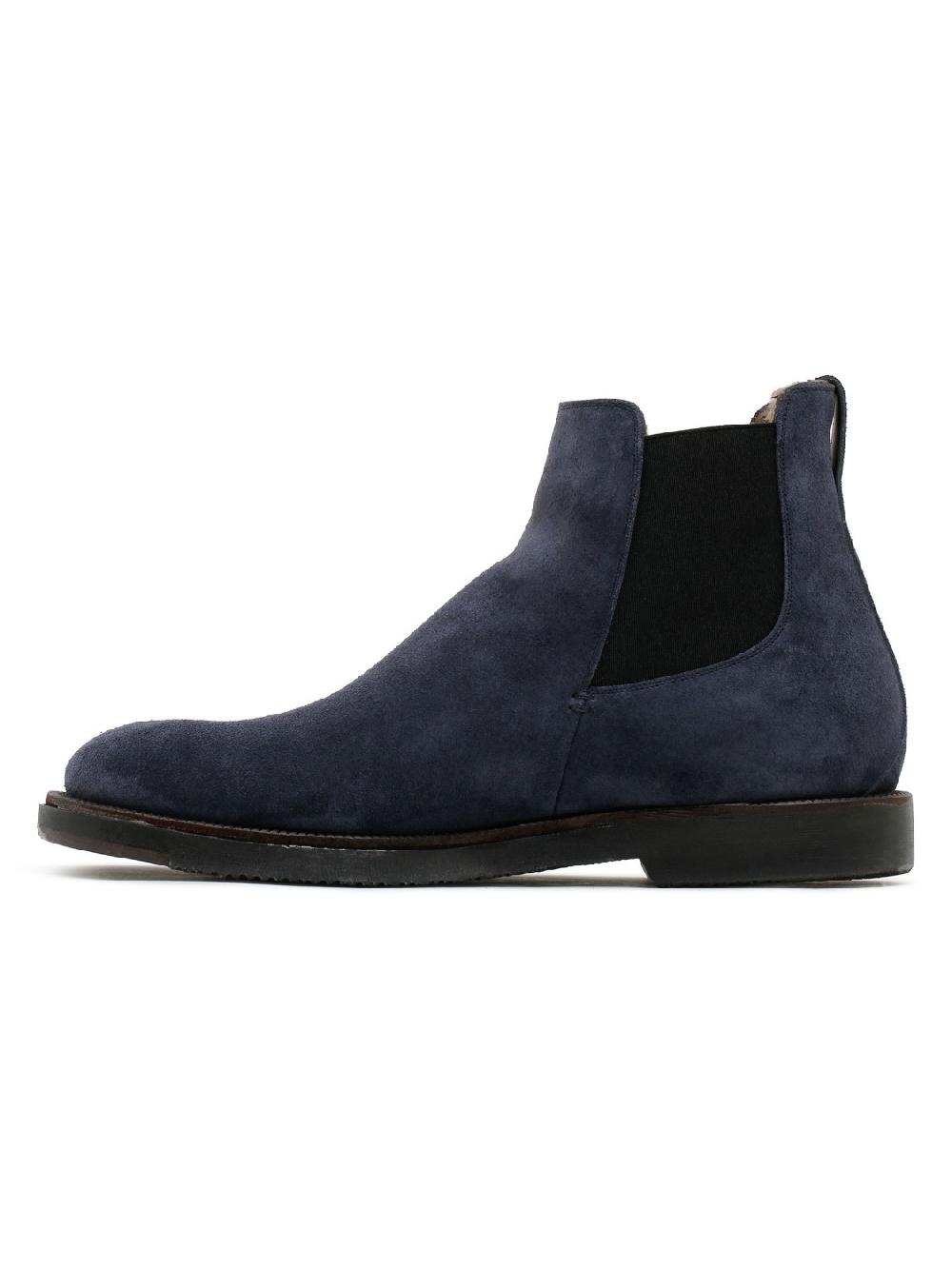 Silvano Sassetti Stivaletti in suede blu Promozione Limitata