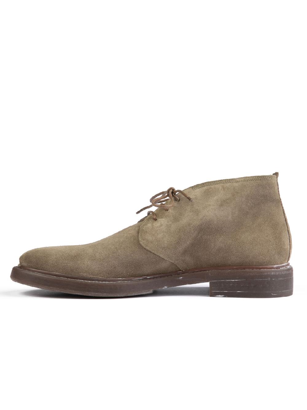Silvano Sassetti Polacchini in suede color tortora Sconto