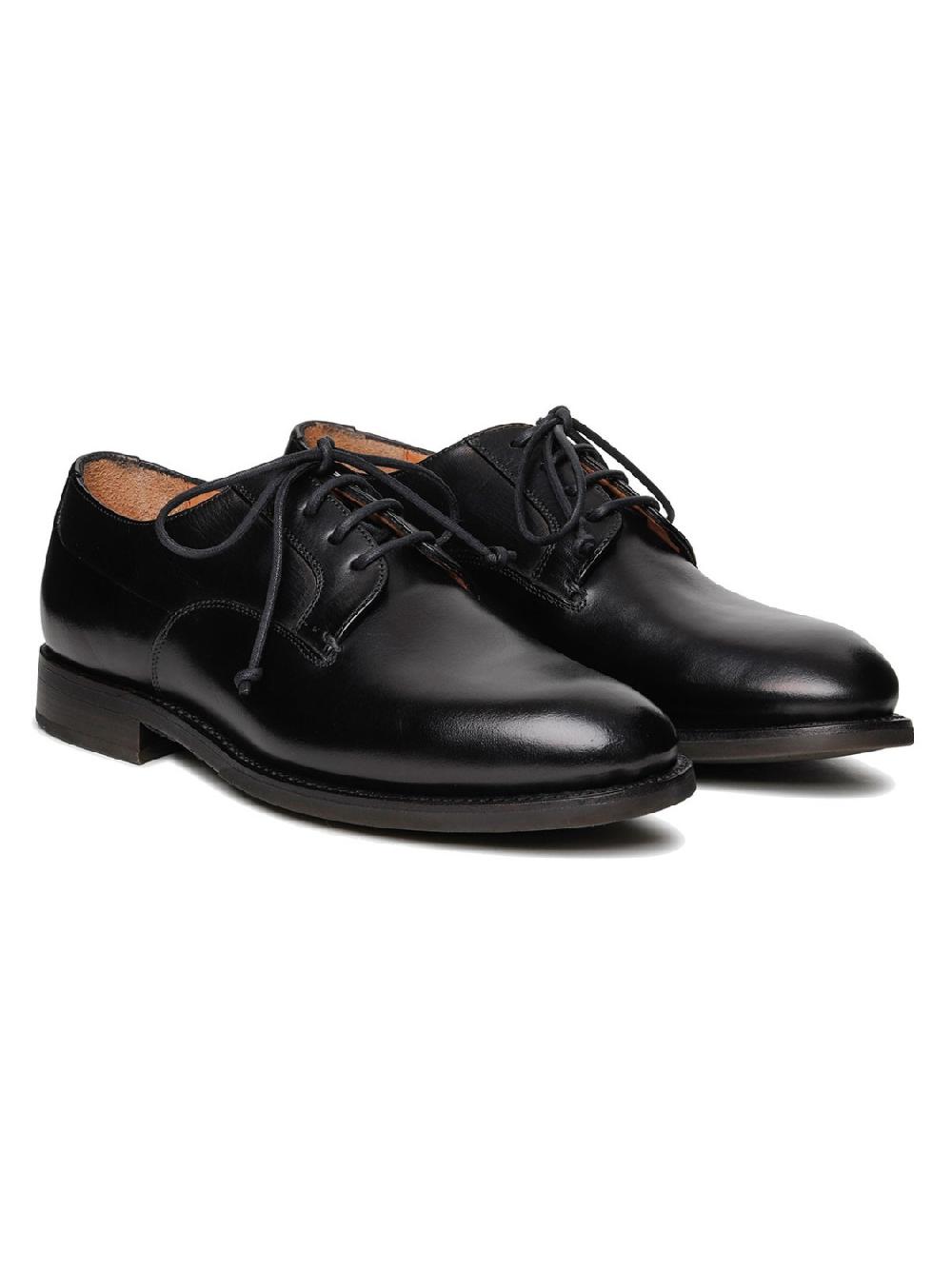 Silvano Sassetti Scarpe Derby Firenze in pelle nera In Vendita