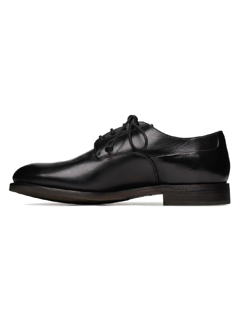 Silvano Sassetti Scarpe Derby Firenze in pelle nera In Vendita