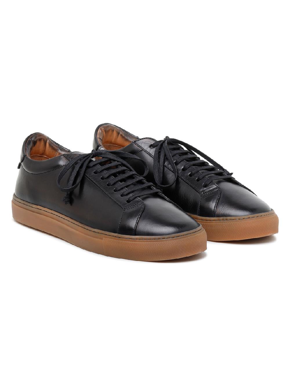 Silvano Sassetti Sneaker Romilly in pelle nera Offerte