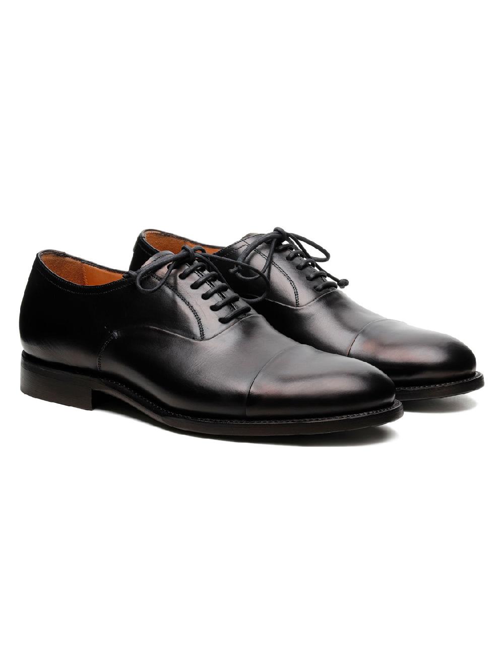 Silvano Sassetti Scarpe Derby Parigi in pelle nera Negozio