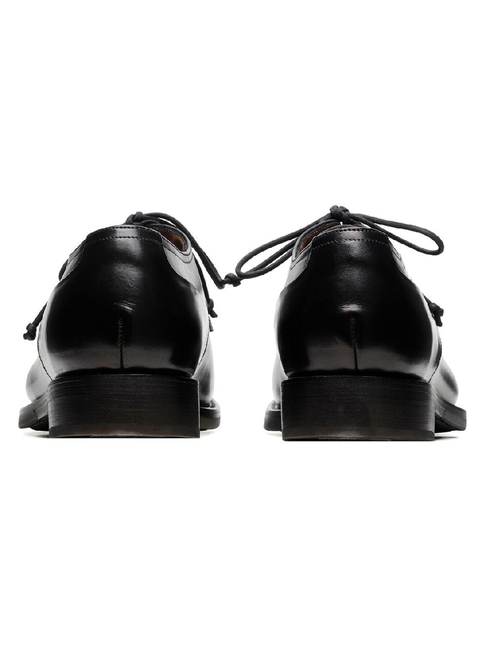 Silvano Sassetti Scarpe Derby Zurigo in pelle nera In Saldo