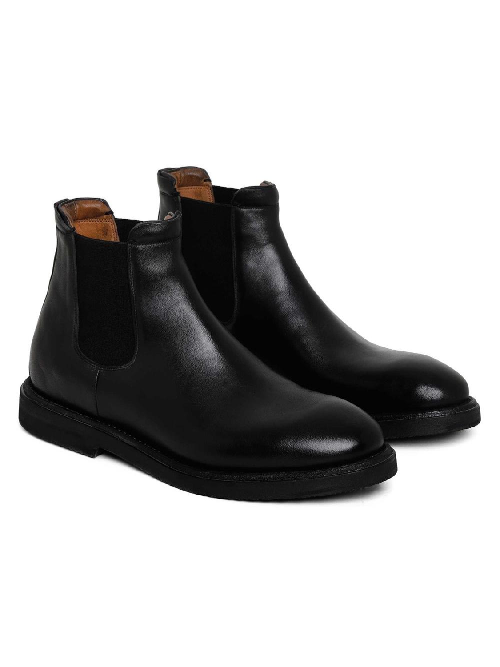 Silvano Sassetti Stivaletti Beatles in pelle nera Fino Al -60%