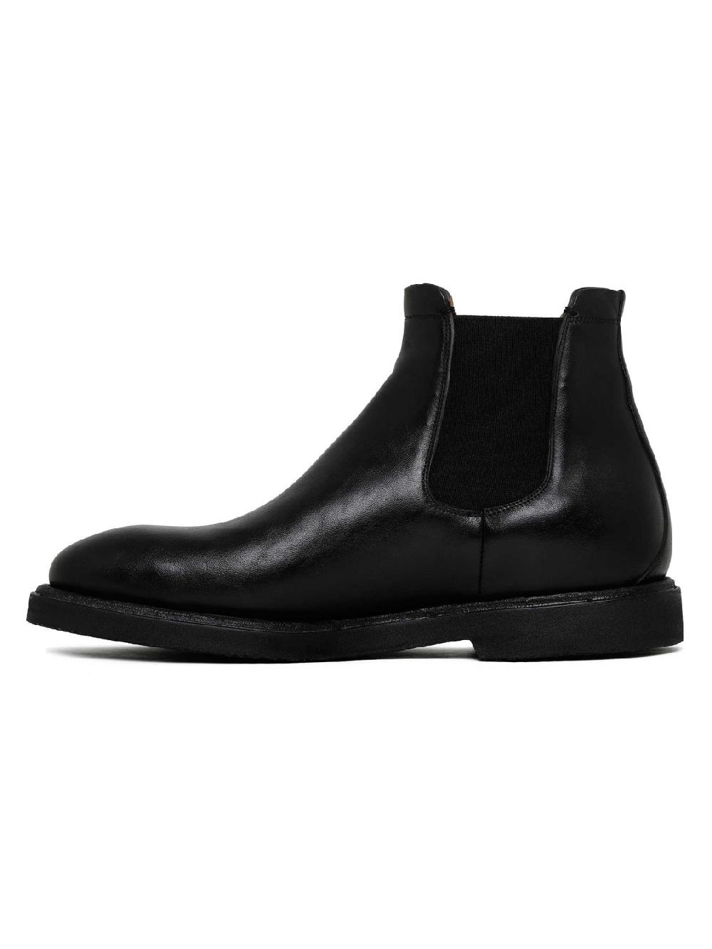 Silvano Sassetti Stivaletti Beatles in pelle nera Fino Al -60%