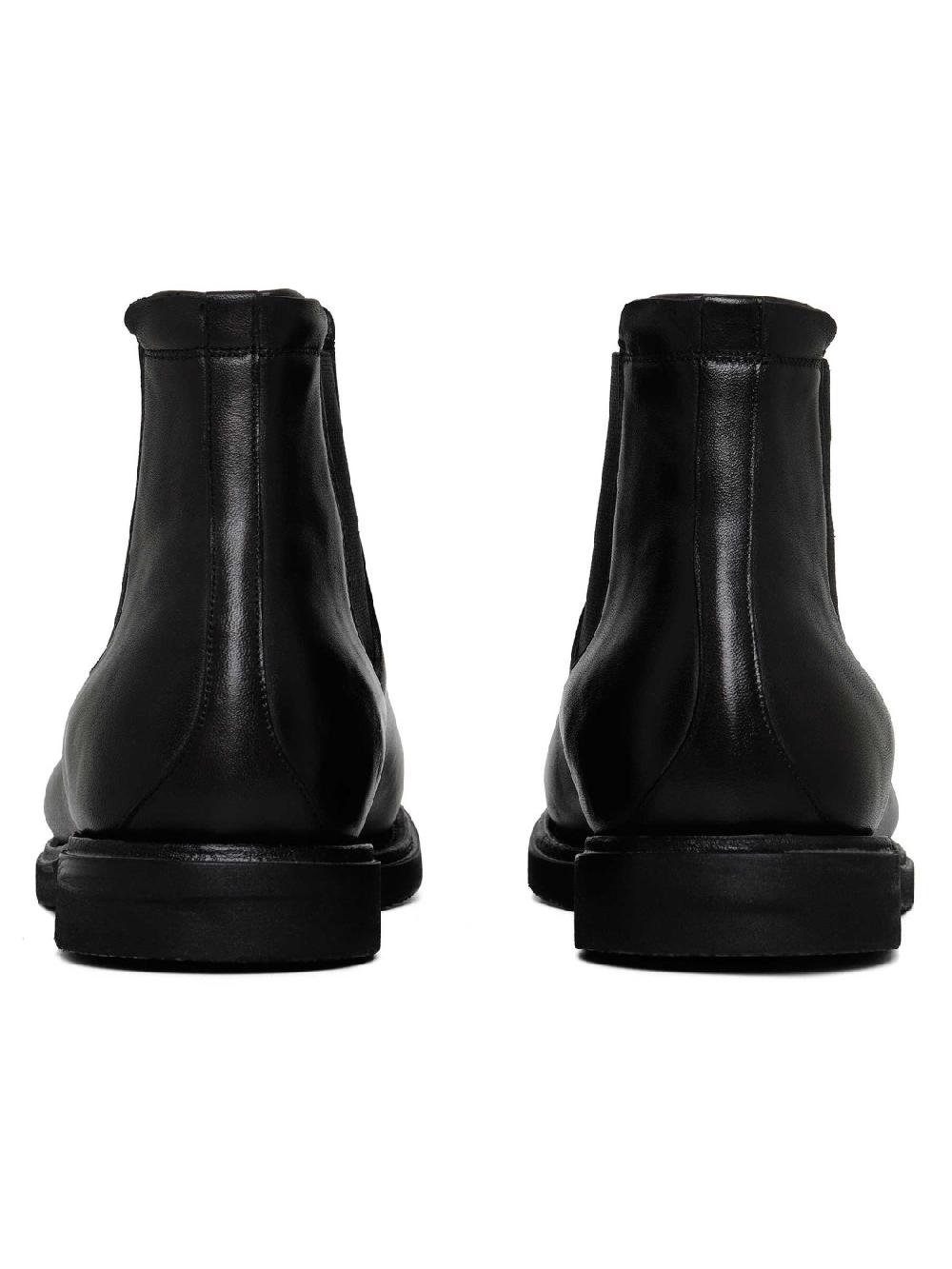 Silvano Sassetti Stivaletti Beatles in pelle nera Fino Al -60%