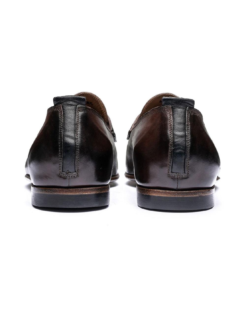 Silvano Sassetti Mocassini in pelle marrone Sconto