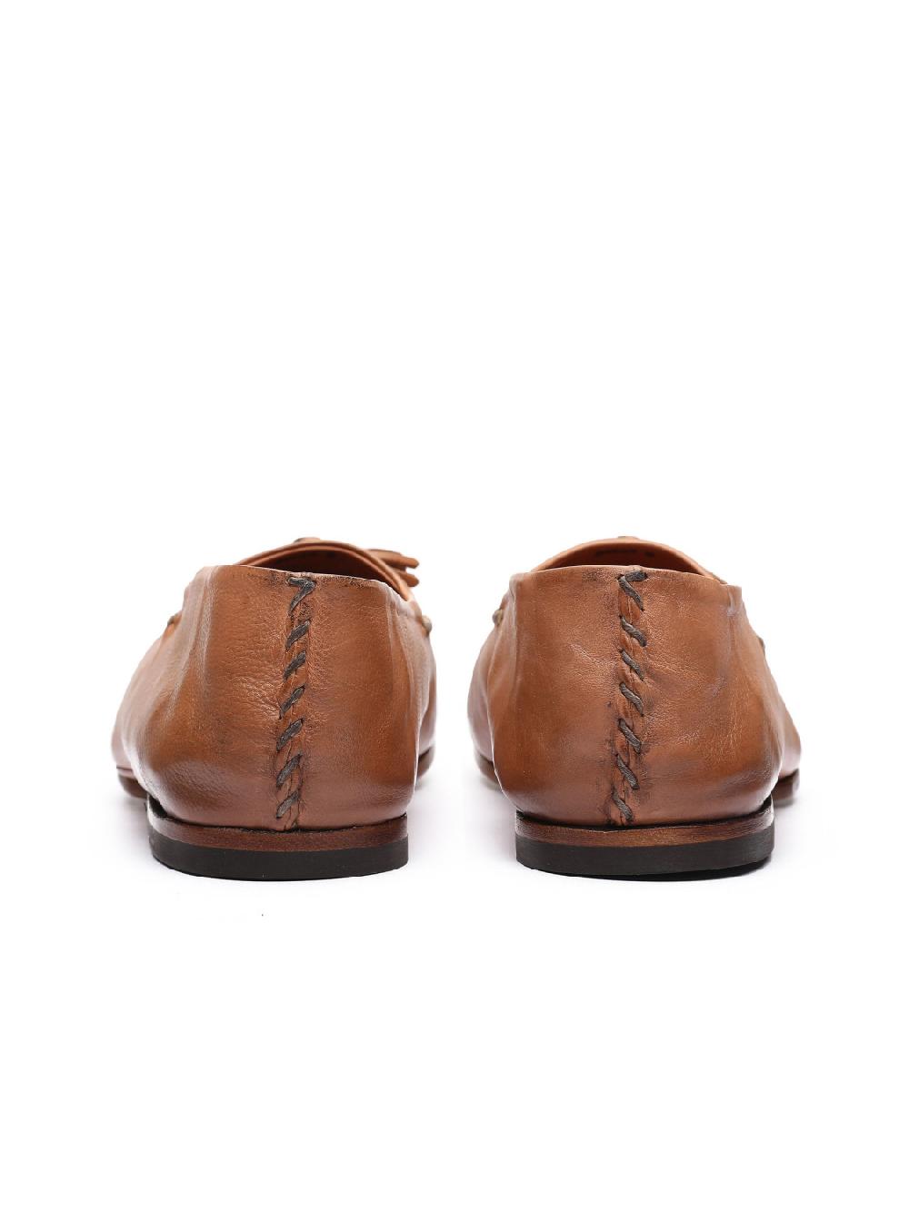 Silvano Sassetti Mocassini in pelle color brandy Sottocosto