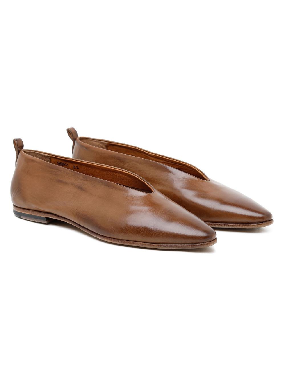 Silvano Sassetti Slippers in vitello spazzolato marrone Presa