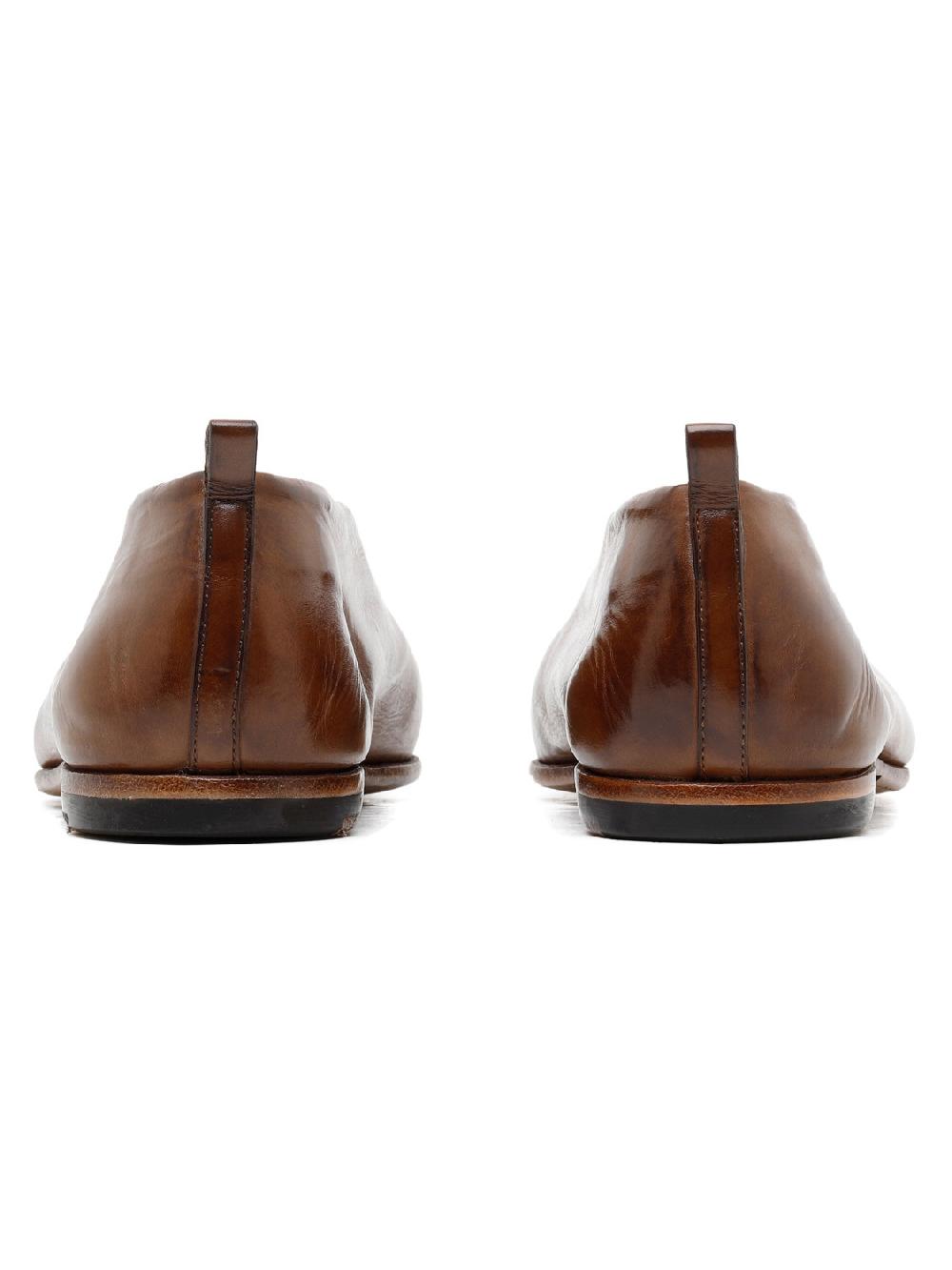Silvano Sassetti Slippers in vitello spazzolato marrone Presa