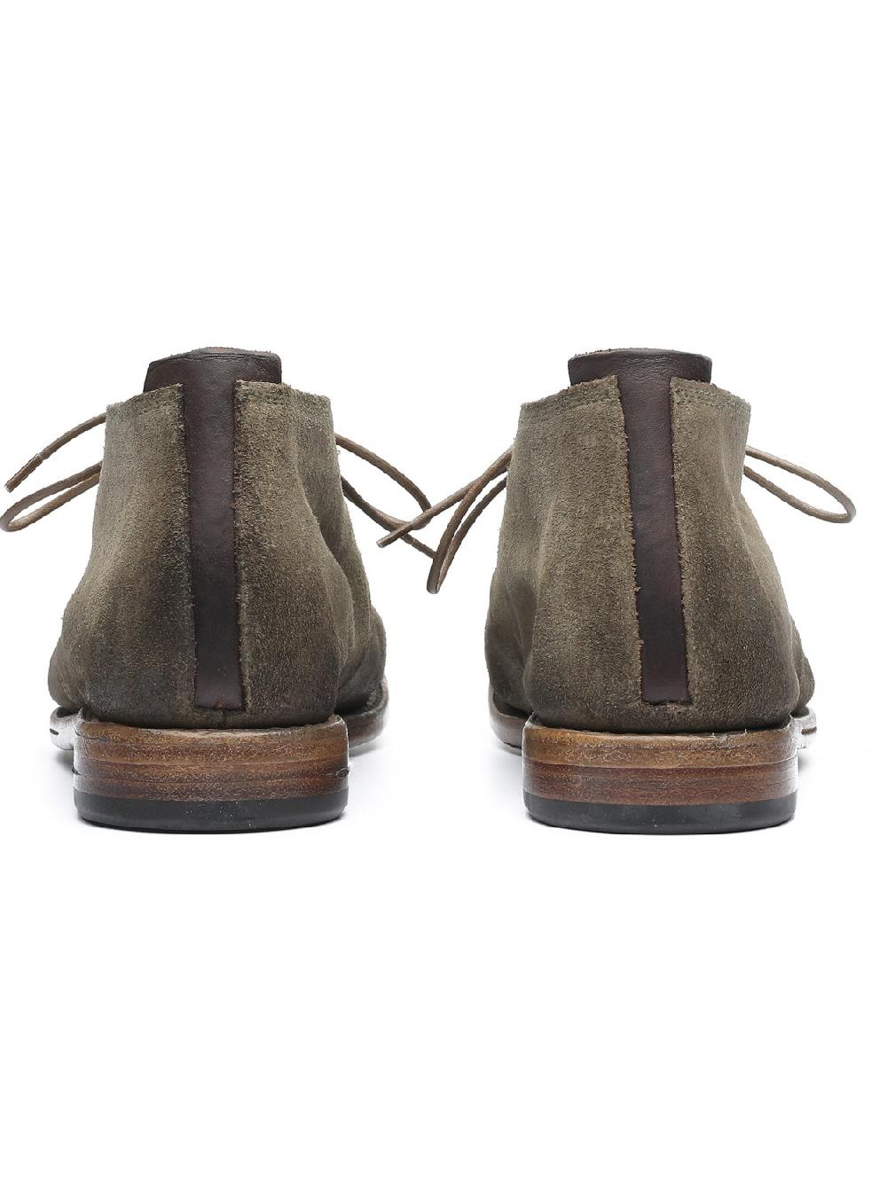 Silvano Sassetti Stivaletti in suede color kaki Saldi