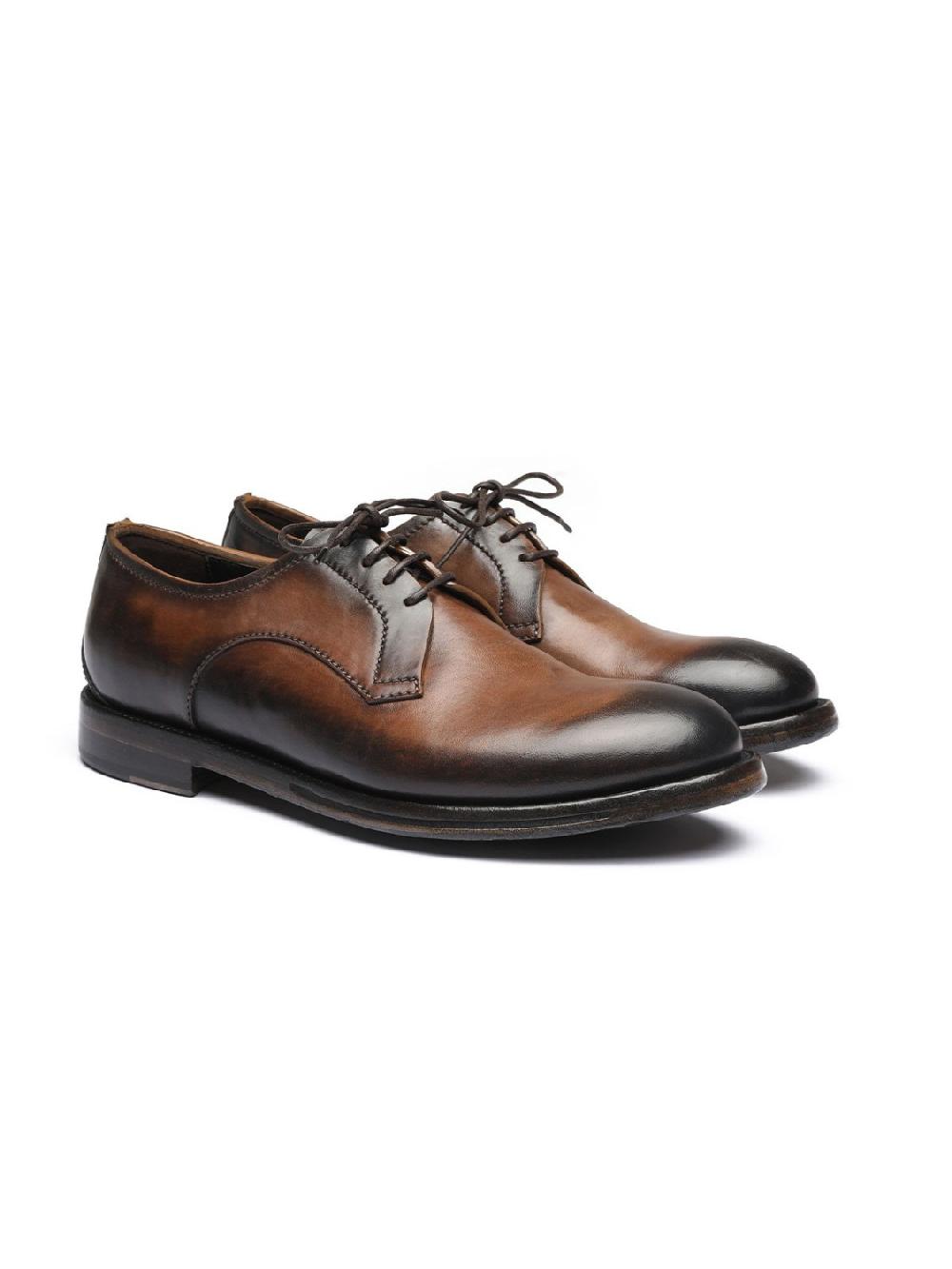 Silvano Sassetti Scarpe Derby in pelle marrone Hotsell