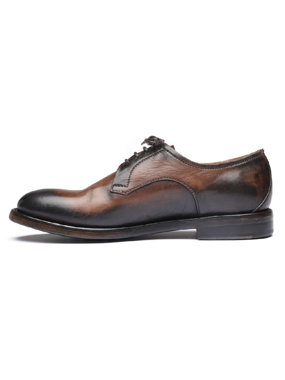 Silvano Sassetti Scarpe Derby in pelle marrone Hotsell