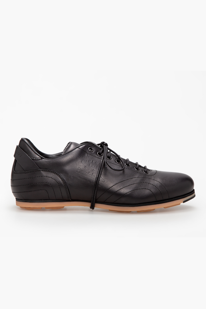 Spatarella Sneakers uomo in pelle nera 7625734553823 Novità