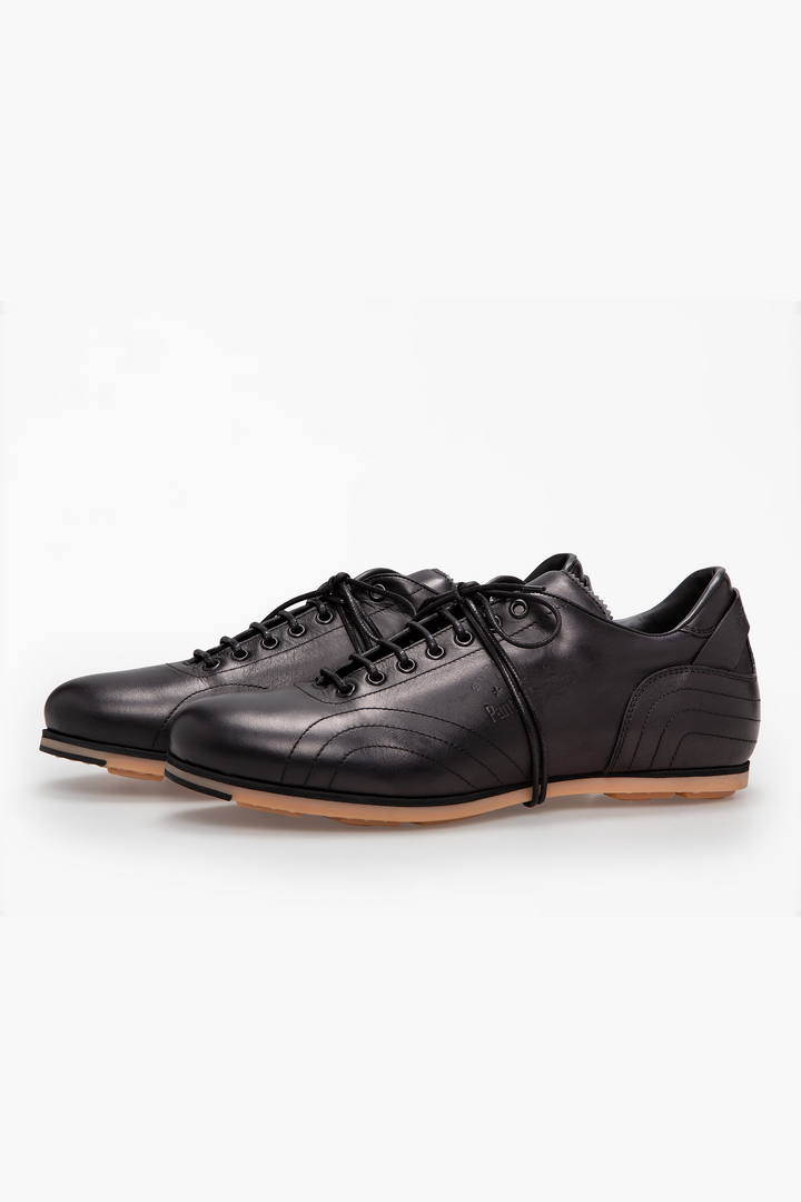 Spatarella Sneakers uomo in pelle nera 7625734553823 Novità