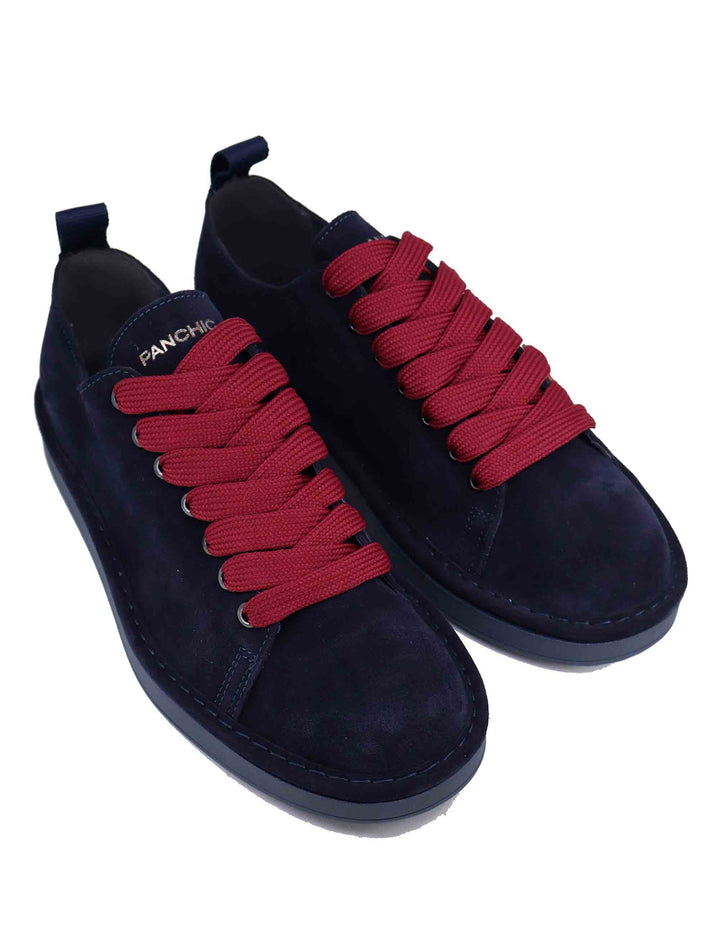 Spatarella Sneakers uomo in camoscio blu Online