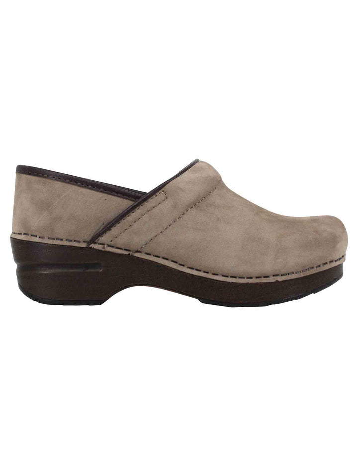 Spatarella Clogs donna Professional in nabuk taupe Offerte