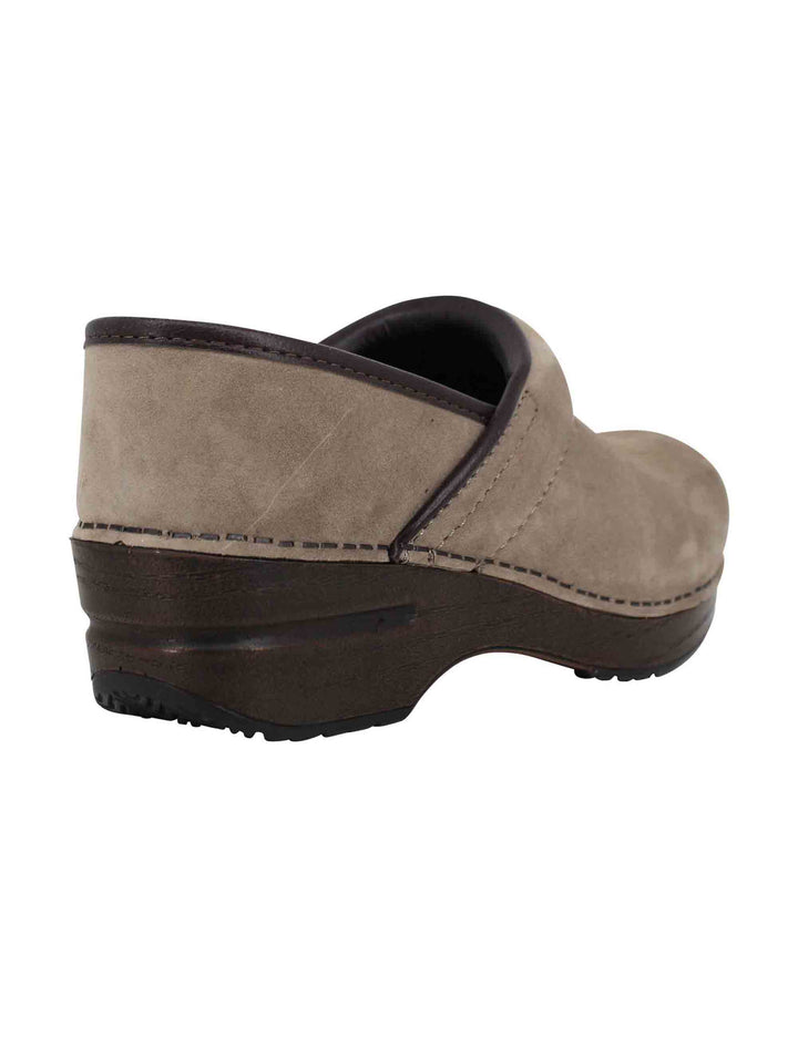 Spatarella Clogs donna Professional in nabuk taupe Offerte