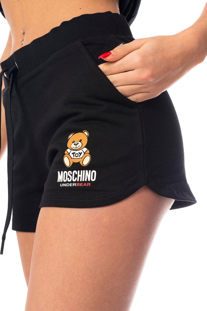 Spatarella Pantaloncini donna in jersey cotone nero Negozio