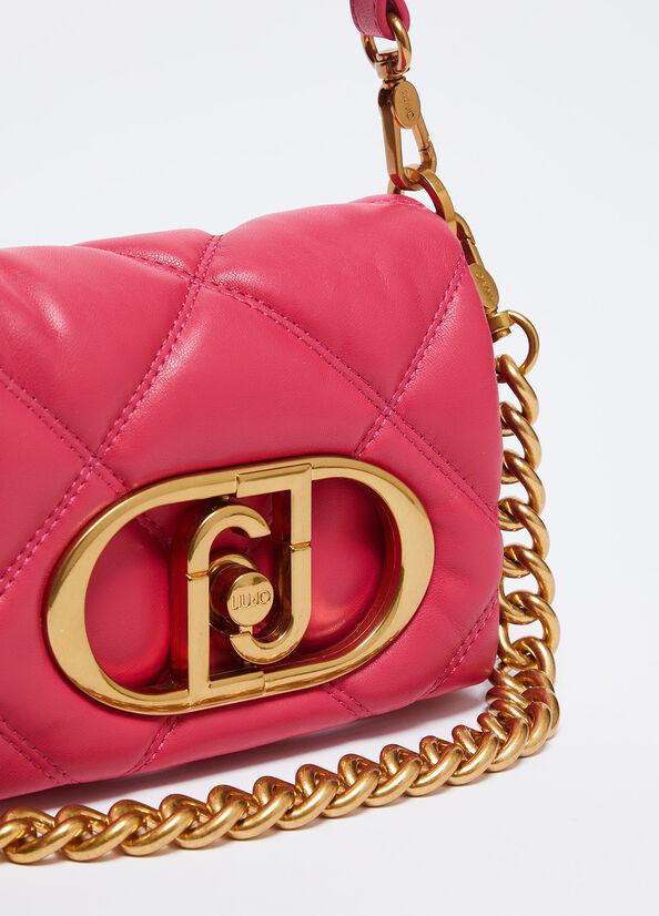 Spatarella Borse donna a tracolla LaPuffy matelassé in similpelle fucsia Qualità