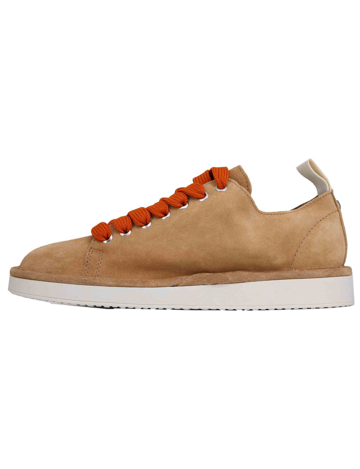 Spatarella Sneakers uomo in camoscio cuoio Pezzi Unici