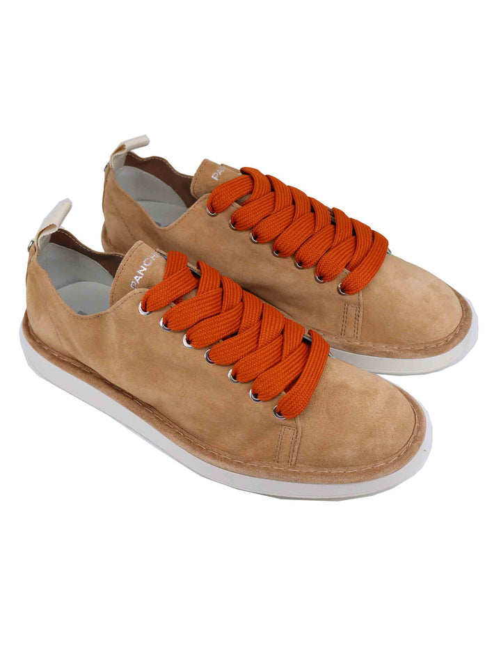 Spatarella Sneakers uomo in camoscio cuoio Pezzi Unici