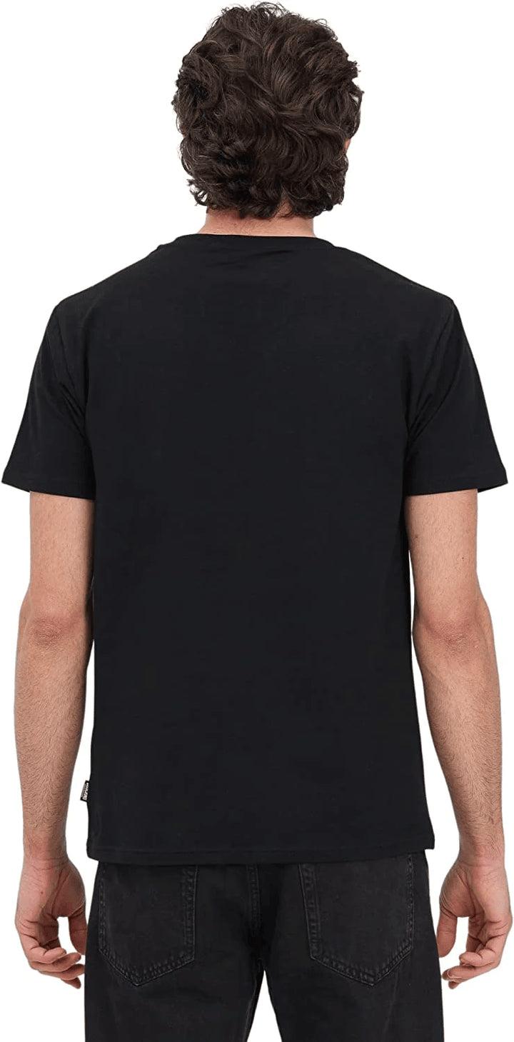 Spatarella T-shirt uomo in cotone nero Consegna Veloce