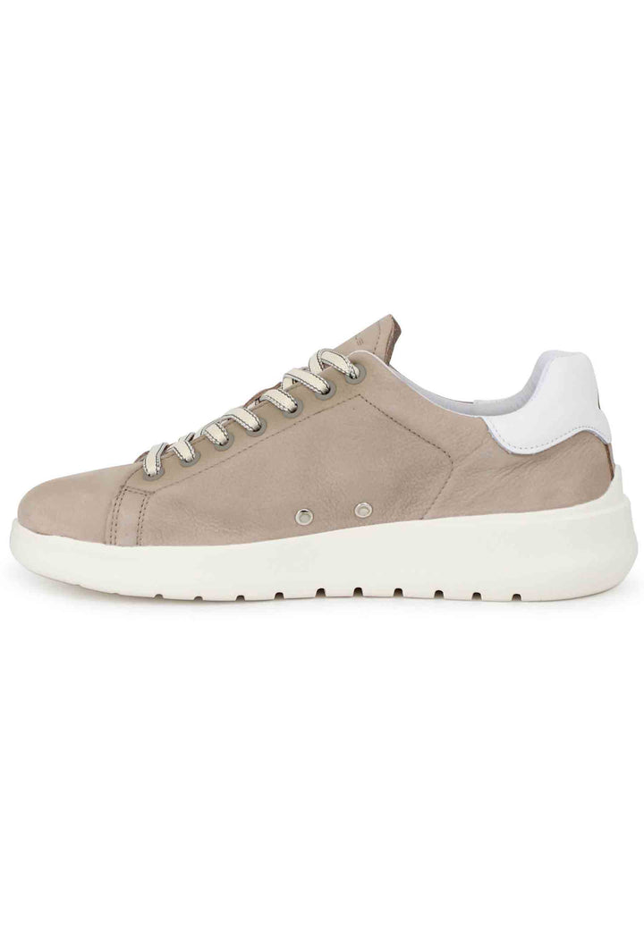 Spatarella Sneakers uomo Hover in nabuk sabbia con suola alta in gomma Vendita Economica