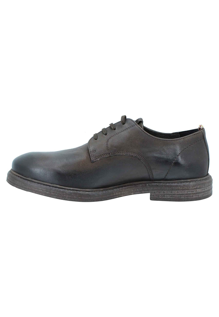 Spatarella Stringata uomo in pelle marrone suola in gomma e sottopiede memory foam Fino al 55% di sconto