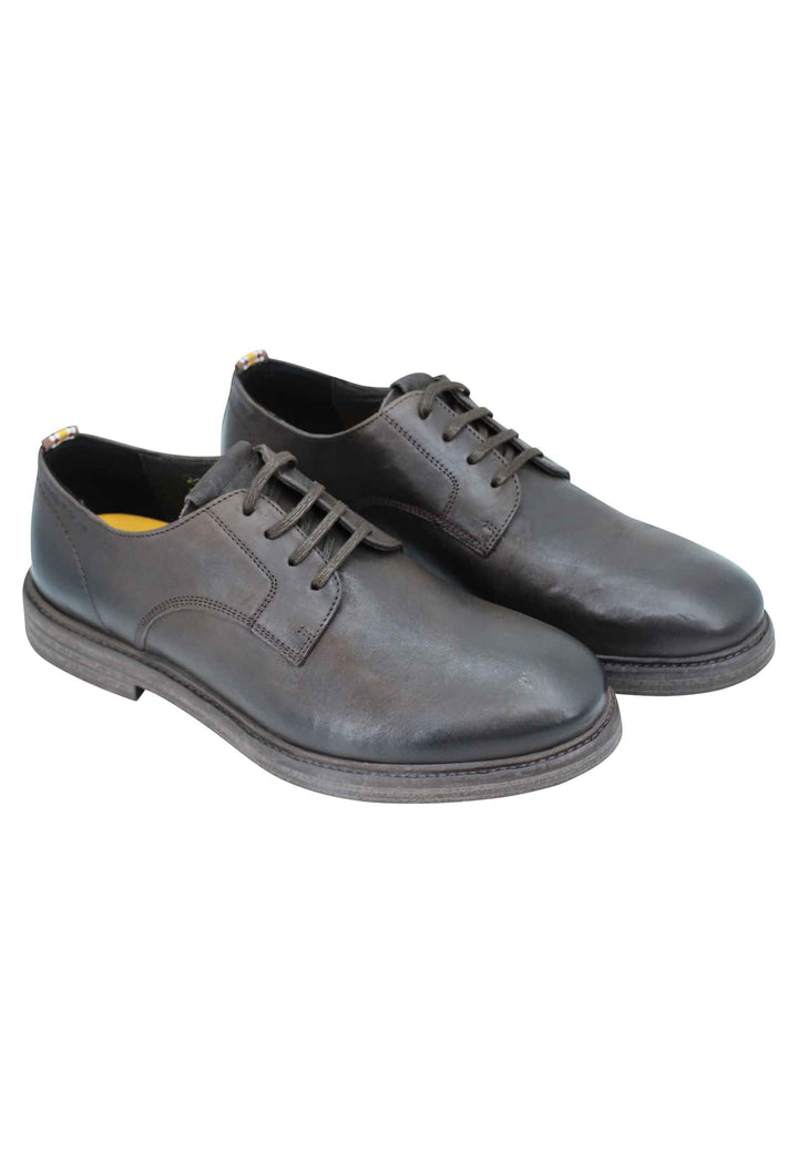 Spatarella Stringata uomo in pelle marrone suola in gomma e sottopiede memory foam Fino al 55% di sconto