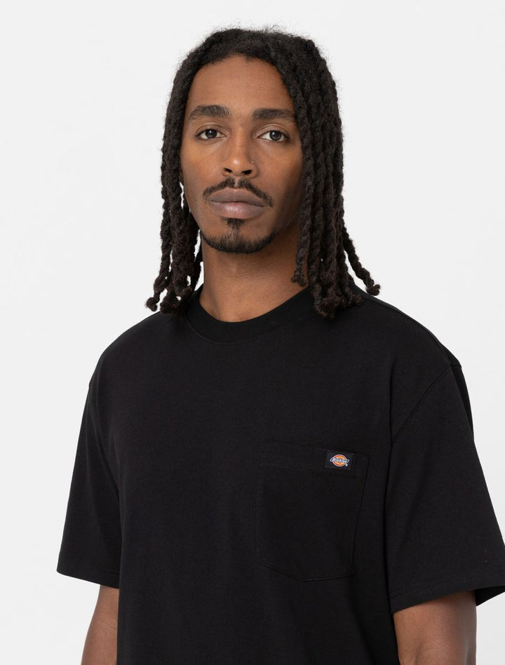Spatarella T-shirt uomo Luray in cotone nero dk0a4yfc-blk Qualità