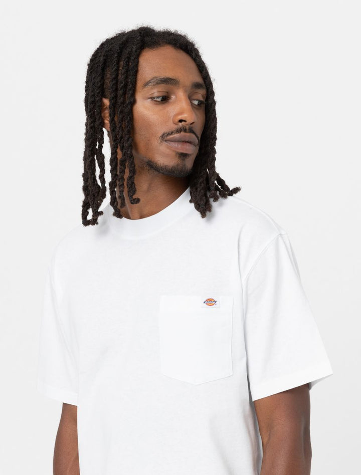 Spatarella T-shirt uomo Luray in cotone bianco dk0a4yfc-whx Vendita