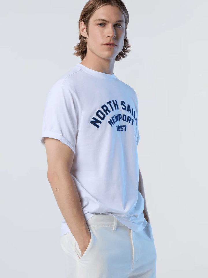 Spatarella T-shirt uomo in cotone bianco 692988-0101 Acquista Ora